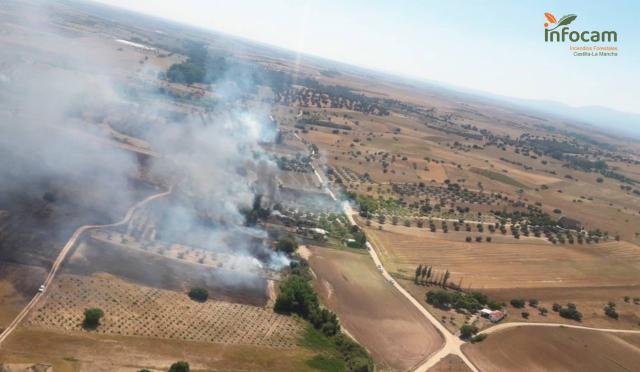 Declaran un incendio forestal en la zona del Portillo (Toledo)