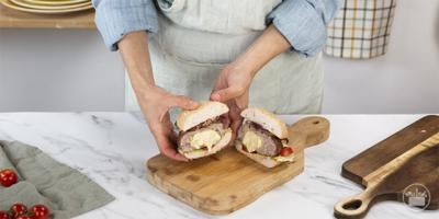 Receta de hamburguesa rellena de queso sin gluten... Y también pizza