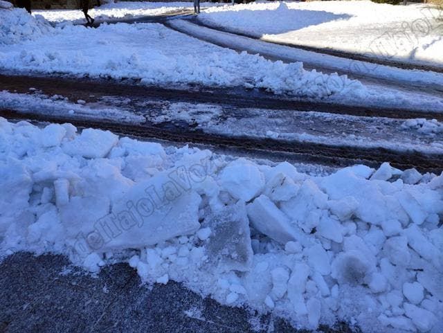 Placas de hielo en Toledo | Foto: @garsejuan