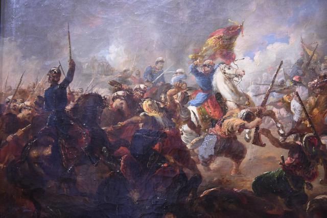 El general Prim en la batalla de Los Castillejos. Mariano Fortuny. Actualmente en el Museo del Ejército en Toledo ME [DO] 5001256.