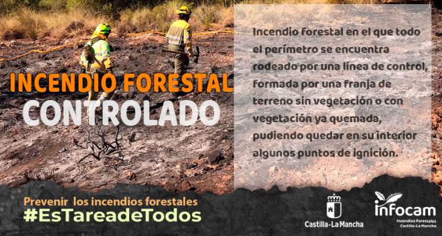 Controlan el incendio forestal de Las Herencias