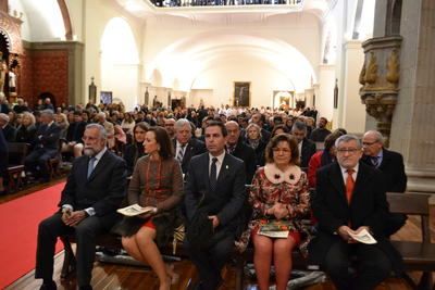 Primer acto religioso tras la reapertura de la iglesia de San Prudencio