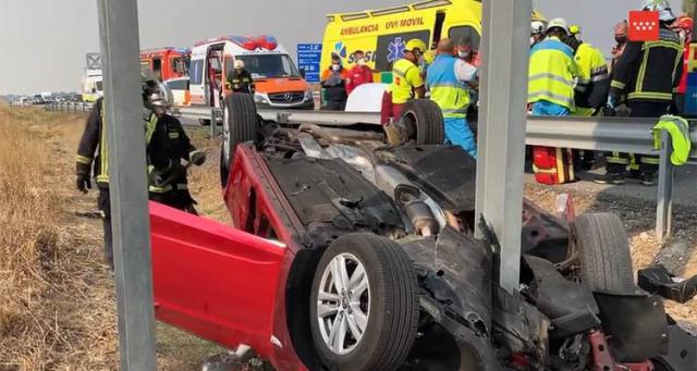 Imagen de archivo de otro accidente similar ocurrido en la A-5 en Casarrubios 