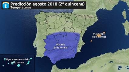 Segunda quincena de agosto: ¿habrá olas de calor?