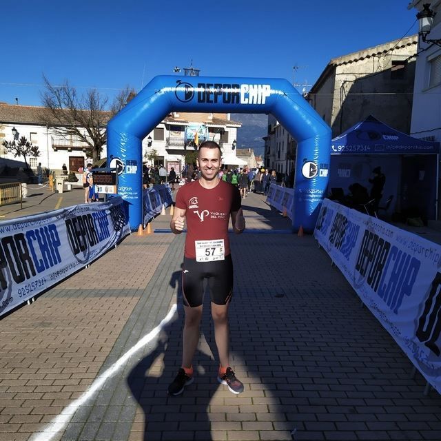 El “Espartano” Javi García Sequero, en la San Silvestre de Buenaventura