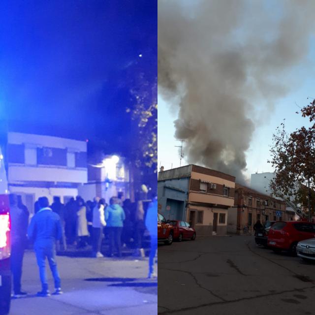 Un incendio provoca el pánico en Navalmoral