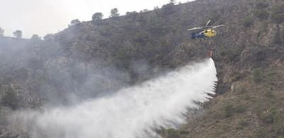 Continúan las labores de extinción del incendio en El Real de San Vicente