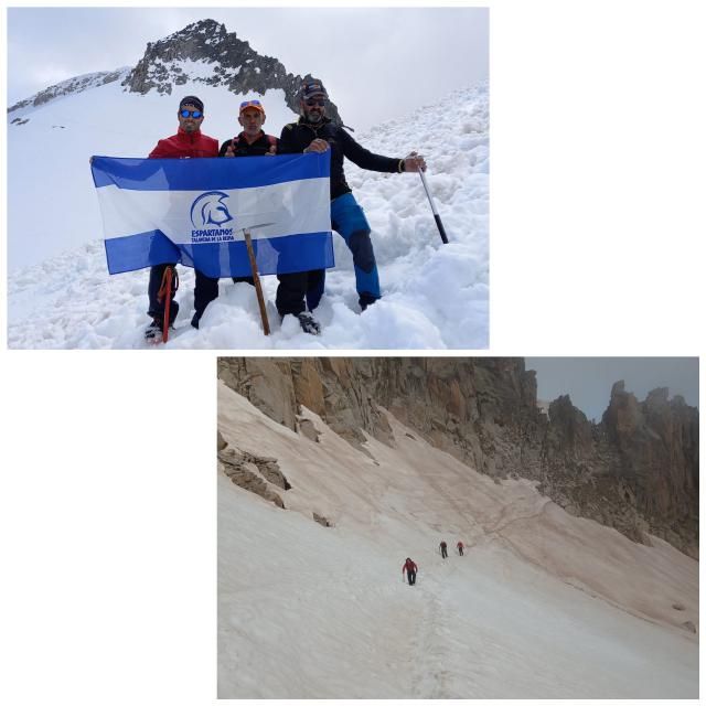 Espartanos Talavera sube al Glaciar del Aneto