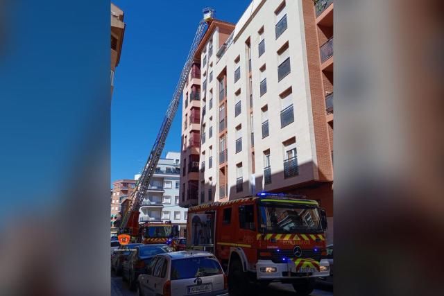 Incendio de un aire acondicionado en Talavera 