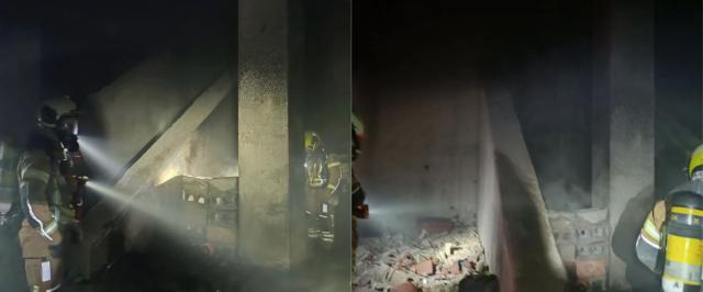 Los Bomberos intervienen en un fuego “de gran dificultad” en un centro comercial de Toledo