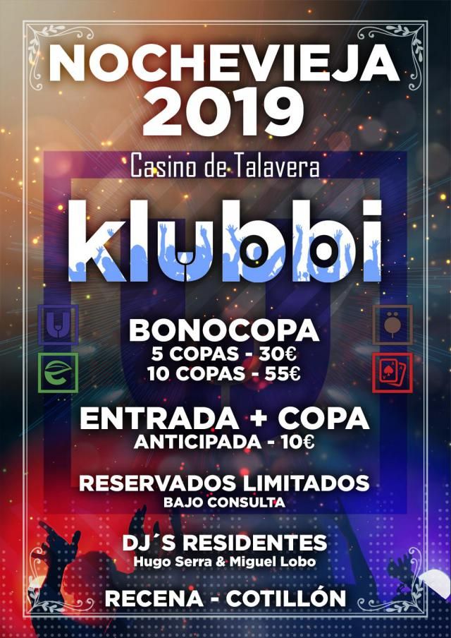 Vive la Nochevieja en Klubbi-Gardden, en el Complejo Casino de Talavera