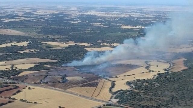 Imagen aérea del incendio / Foto: Plan Infocam