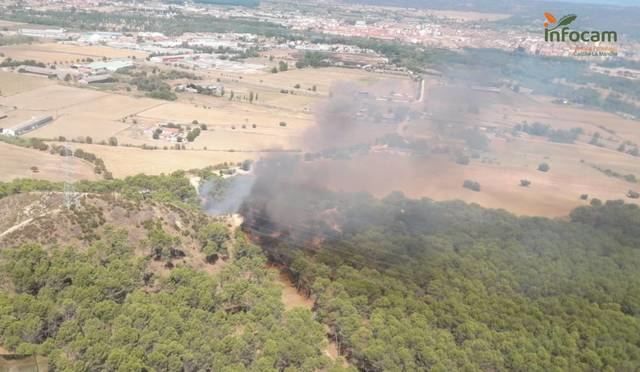 Controlado el impactante incendio de Talavera