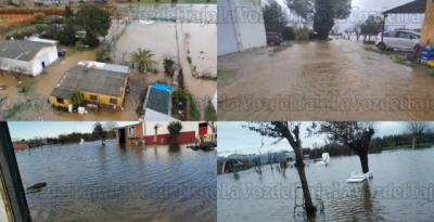 El descontento de varios vecinos de Talavera debido a las inundaciones provocadas por la lluvia