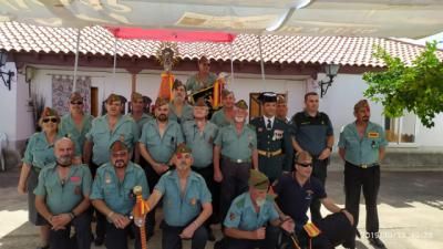 La Hermandad de Antiguos Legionarios de Talavera acompañó a la Guardia Civil de Alcaudete de la Jara