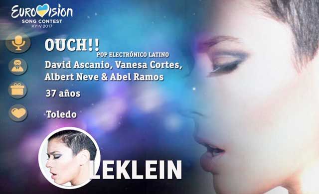 La talaverana Leklein, con su canción Ouch!!, más cerca de Eurovisión