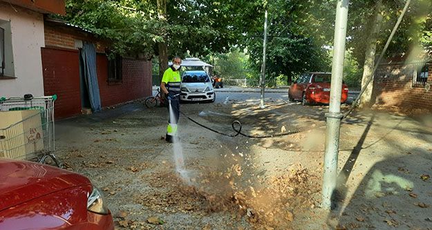 Así se preparaba Talavera ante los temporales