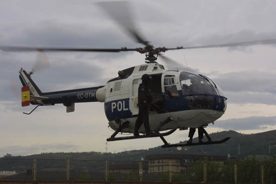 Helicóptero de la Policía nacional - Imagen de archivo