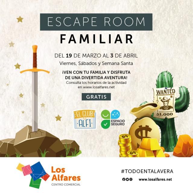 LOS ALFARES | ¿Quieres pasar un rato en familia jugando a un escape room?