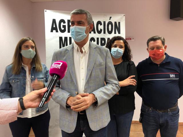 Gutiérrrez durante la rueda  de prensa de esta mañana