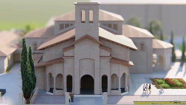 Maqueta del nuevo templo