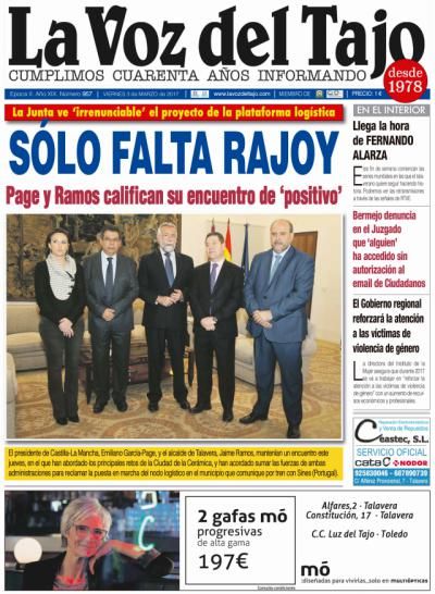 Portada marzo | Reunión Page-Ramos -y plataforma 'irrenunciable'-