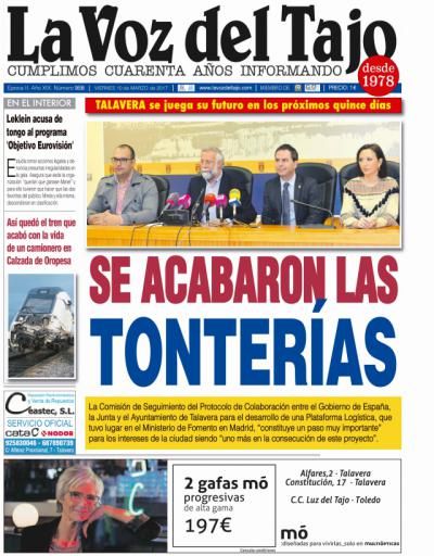 Portada marzo | Se acabaron las tonterías -Talavera se juega su futuro-