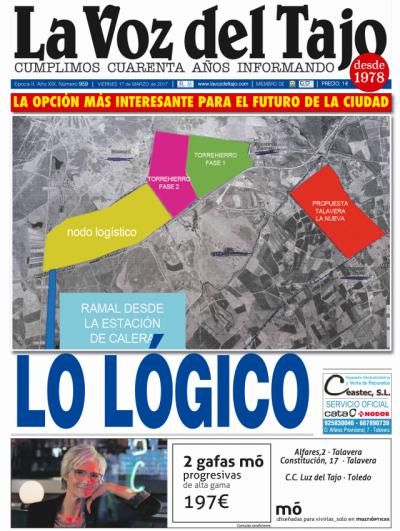 Portada marzo | La ubicación del Nodo Logístico -y entrevista a la consejera Elena de la Cruz-