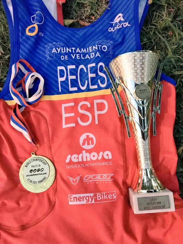 Enrique Peces, campeón del Mundial Sprint de Cuadriatlón en Komarno