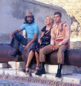 Manuel Martín Izquierdo, El Fraile, con Lola e Igroso en Melilla. Año 1975.