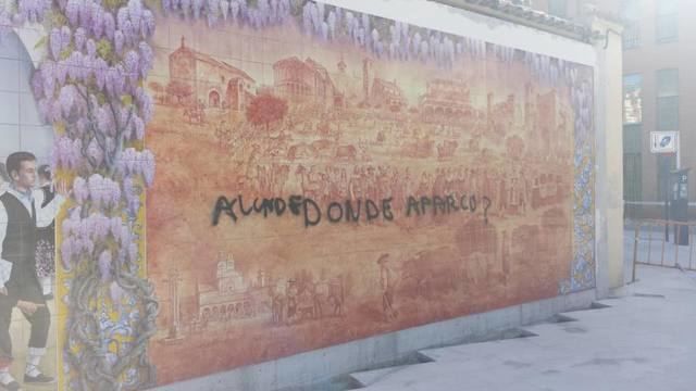 El vandalismo se ceba con el nuevo mural cerámico de Talavera