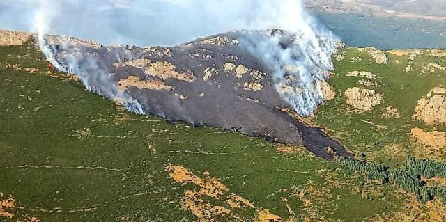 Controlado el incendio de Cantalojas (Guadalajara)