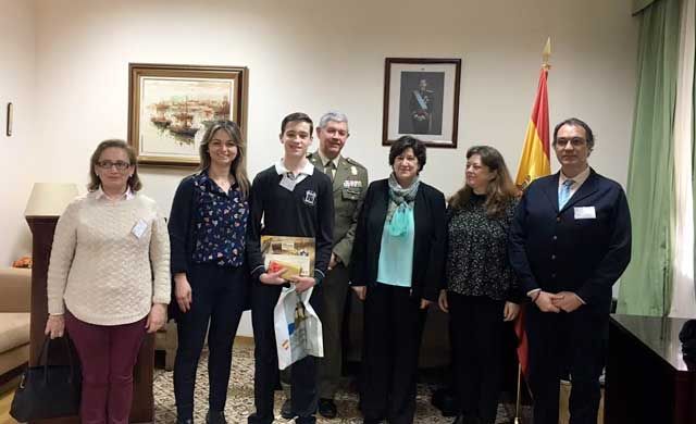 Álvaro Casado finalista del concurso nacional 'Carta a un militar'