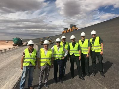 Carlos Ángel Devia visita las obras del Centro Tecnológico de Nokian Tyres