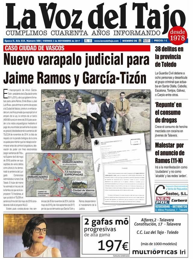 Portada noviembre | Nuevo varapalo judicial para Jaime Ramos y García-Tizón