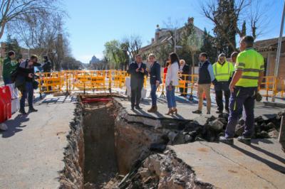 Toledo: Así avanzan las las obras de renovación de la Avenida de Barber