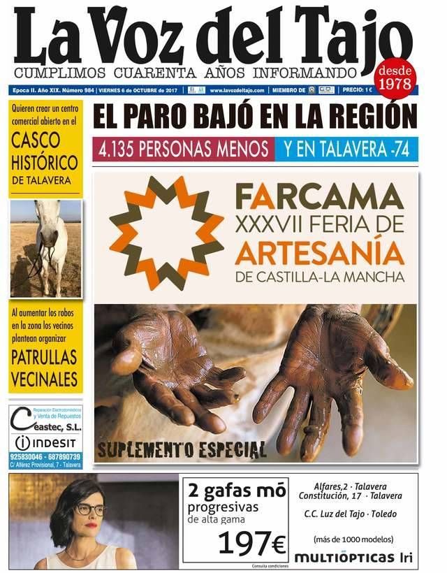 Portada octubre | El paro bajó en la región, y en Talavera lo hizo en 74 personas