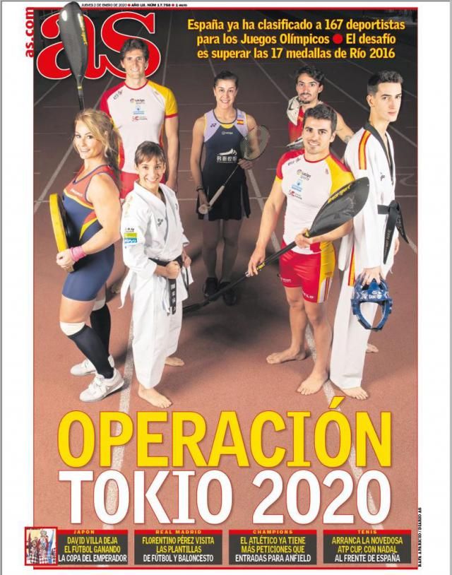 Portada del diario AS