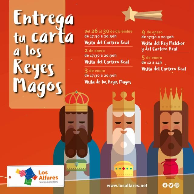 ¡Entrega tu carta para los Reyes Magos en Los Alfares!