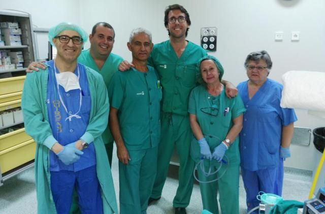 El Hospital de Ciudad Real practica con éxito la primera intervención por vía endoscópica para extirpar un tumor en el cuello del apéndice 