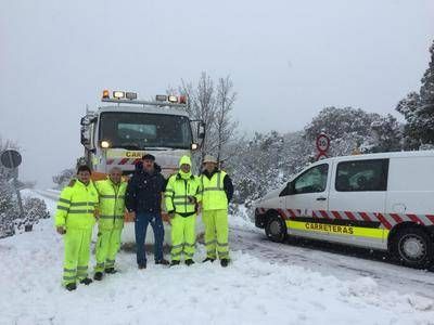 La nieve nieve obliga a actuar en cerca de 600 kilómetros de la zona centro de la provincia y en la comarca de Talavera