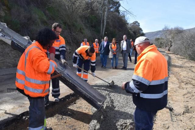 Las obras en la Sierra de San Vicente avanzan a buen ritmo