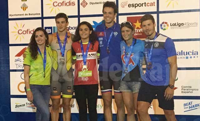 El triatleta talaverano Fran Perales, bronce en el Nacional de Banyoles