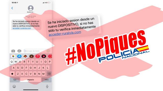 Imagen utilizada por la Policía Nacional para indicar la estafa | Twitter Policía Nacional 