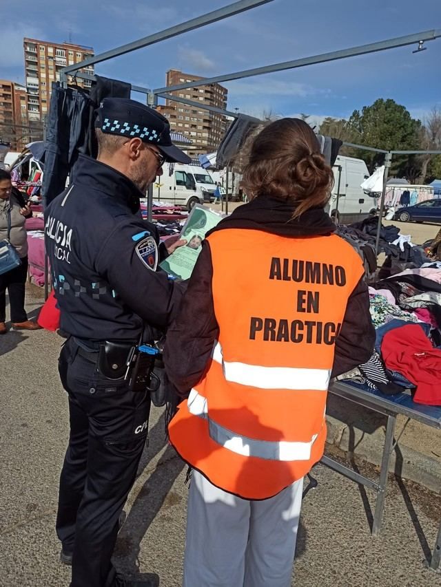 Una alumna de la URJC, de prácticas en la Policía Local de Talavera