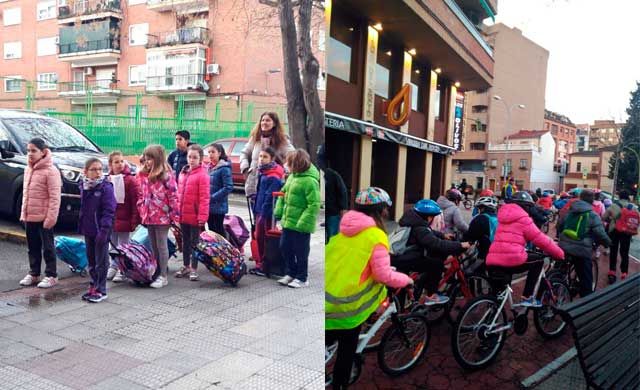 'Pedibús y Bicibús' del José Bárcena, alternativas para ir al cole