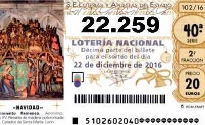 El 22.259 deja un 5º Premio de la Lotería de Navidad en Talavera