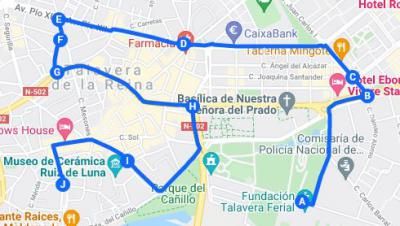 Mapa del recorrido de la Cabalgata en Talavera: horario y recomendaciones