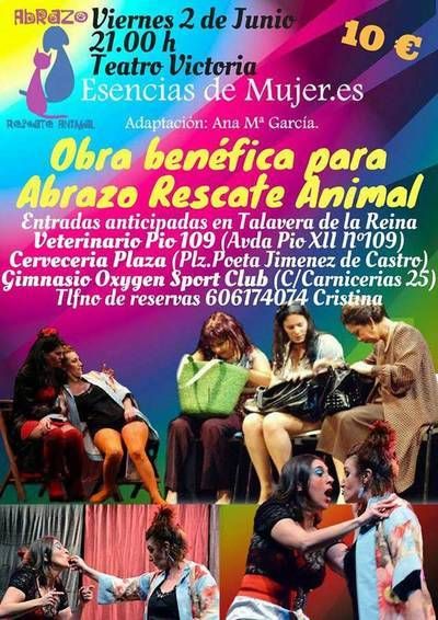 'Esencias de mujer', una comedia solidaria en favor de los animales rescatados