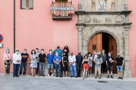 Los participantes en la exposición